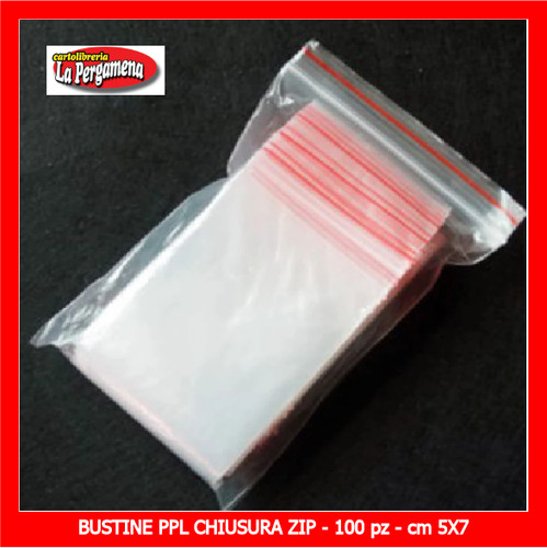Bustine chiusura zip ppl - bustine,